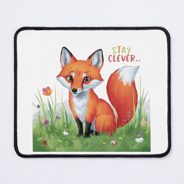 Item preview, Stay Clever: Playful Fox Art designed and sold by deluxedigital1.