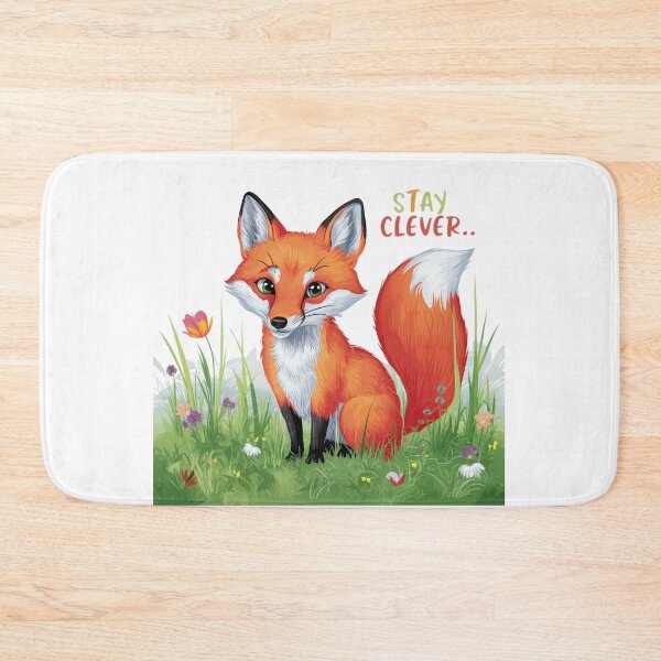 Item preview, Stay Clever: Playful Fox Art designed and sold by deluxedigital1.