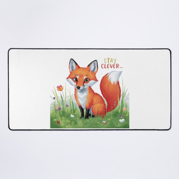 Item preview, Stay Clever: Playful Fox Art designed and sold by deluxedigital1.