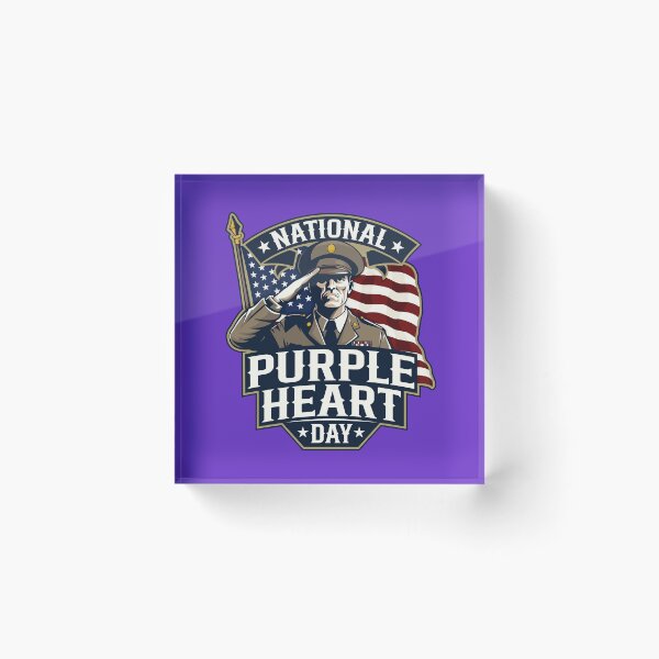 Item preview, National Purple Heart Day designed and sold by GarmentMonkeyCo.