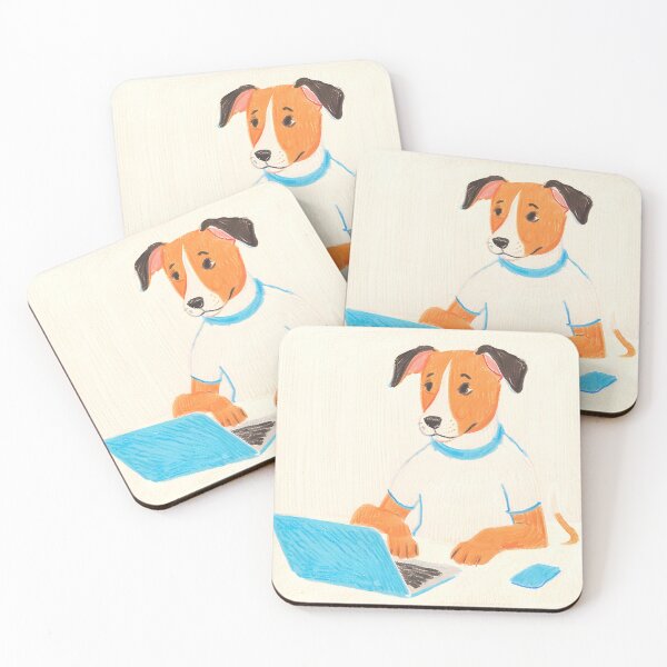 Item preview, Dog with a Laptop designed and sold by JacobsParadise.