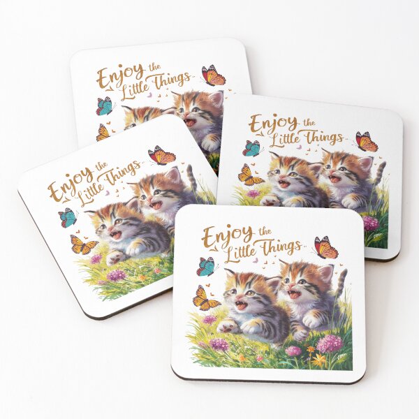 Item preview, Enjoy the Little Things: Playful Kittens Art designed and sold by deluxedigital1.