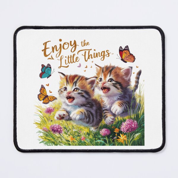 Item preview, Enjoy the Little Things: Playful Kittens Art designed and sold by deluxedigital1.