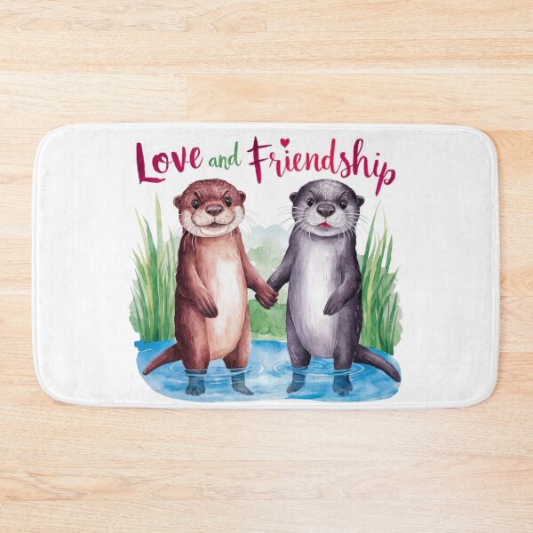 Item preview, Love and Friendship: Playful Otters Art designed and sold by deluxedigital1.