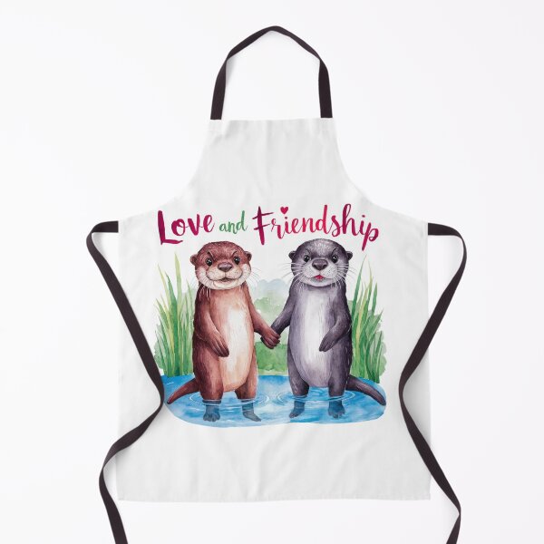 Item preview, Love and Friendship: Playful Otters Art designed and sold by deluxedigital1.