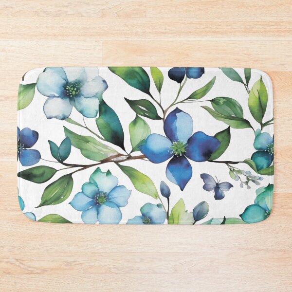 Item preview, Floral pattern. Blue flowers designed and sold by MagelliShop.