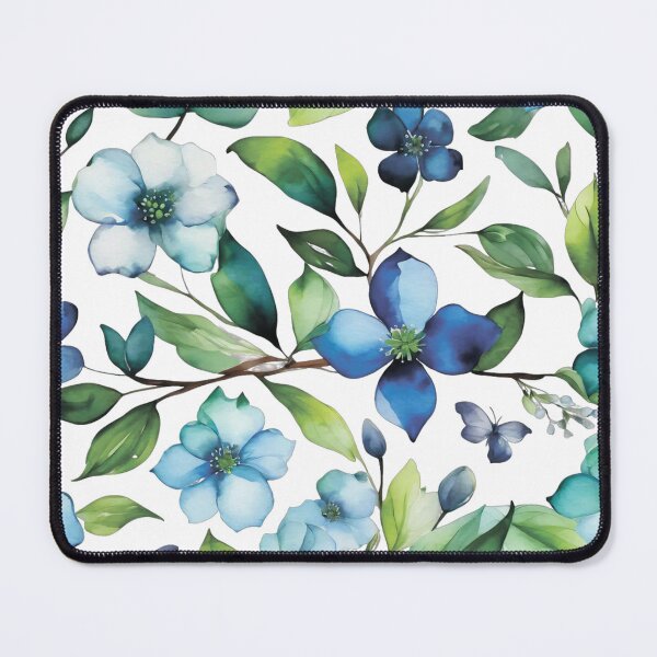 Item preview, Floral pattern. Blue flowers designed and sold by MagelliShop.