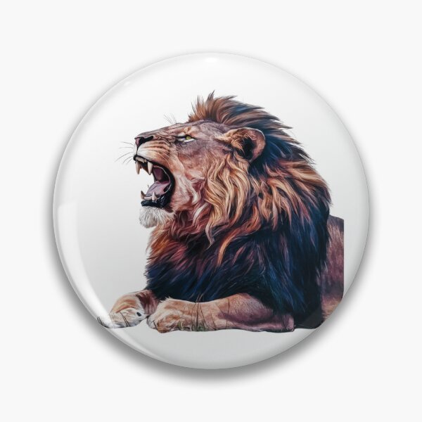 Item preview, King of the Jungle: Proud Lion Art designed and sold by deluxedigital1.
