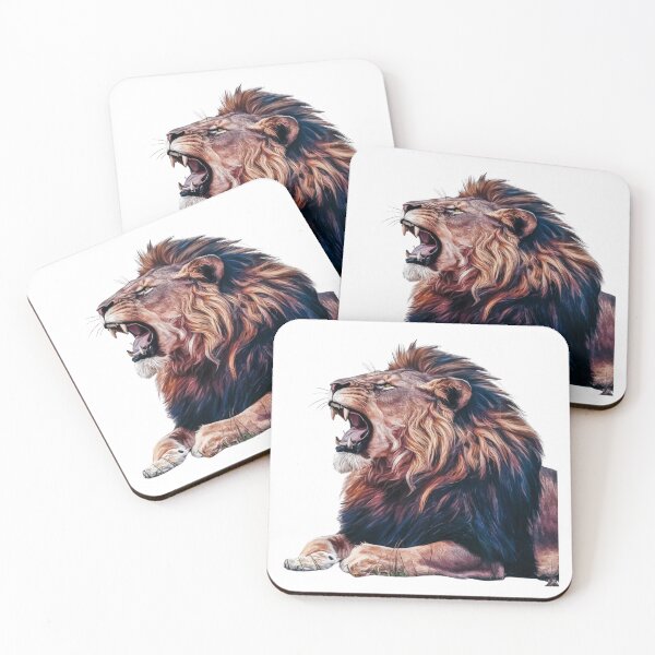 Item preview, King of the Jungle: Proud Lion Art designed and sold by deluxedigital1.