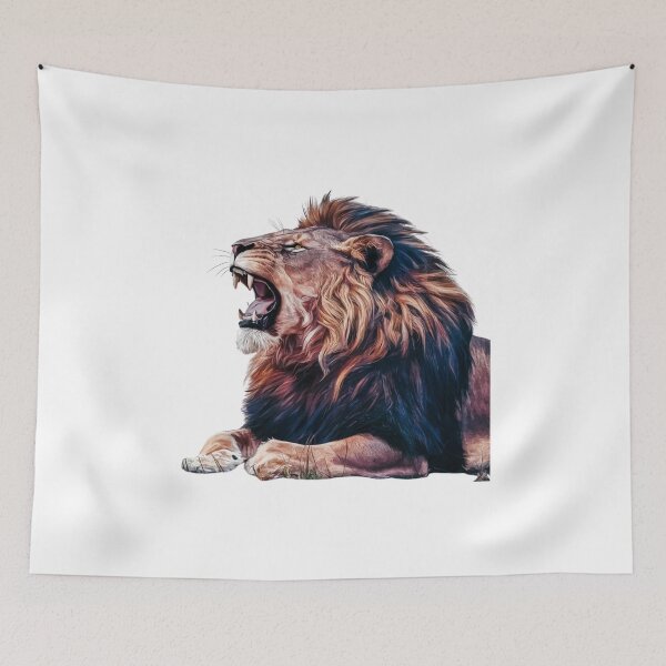 Item preview, King of the Jungle: Proud Lion Art designed and sold by deluxedigital1.
