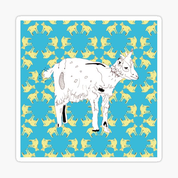 Kaleidoscope Goat Sticker