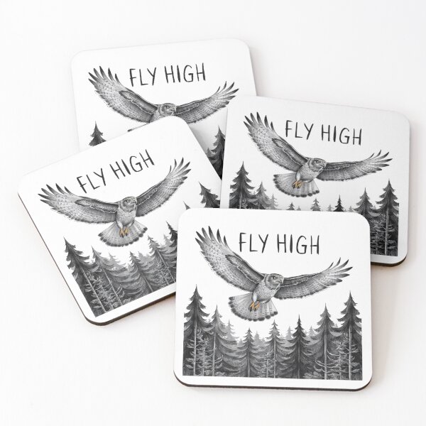 Item preview, Fly High: Soaring Hawk Art designed and sold by deluxedigital1.