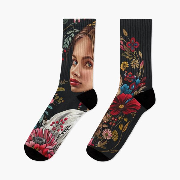 Item preview, Girl with flowers designed and sold by m-litomirskaya.