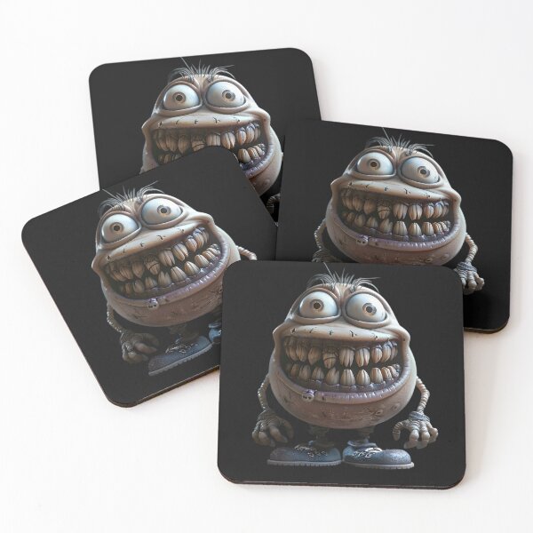 Item preview, Crazy Teeth Creeper Sticker designed and sold by AI-Only Creations.