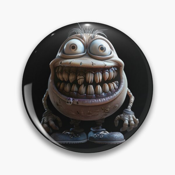 Item preview, Crazy Teeth Creeper Sticker designed and sold by AI-Only Creations.