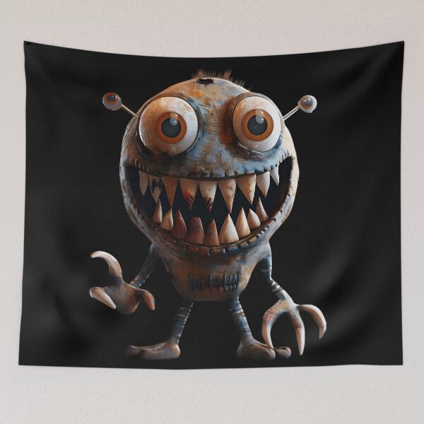 Item preview, Freaky Teeth Terror Sticker designed and sold by AI-Only Creations.