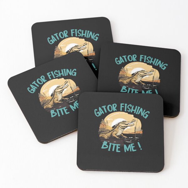 Item preview, GATOR FISHING BITE ME ! || Alligator Fishing designed and sold by GlamfulDesign.