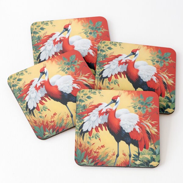 Item preview, RED TOP CRANE designed and sold by PIGCASSOSAIART.
