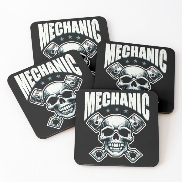 Item preview, Mechanic Piston Skull designed and sold by ghan19.