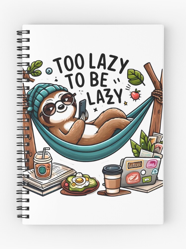 Thumbnail 1 of 3, Journal, Chillin' Sloth designed and sold by AI-Only.