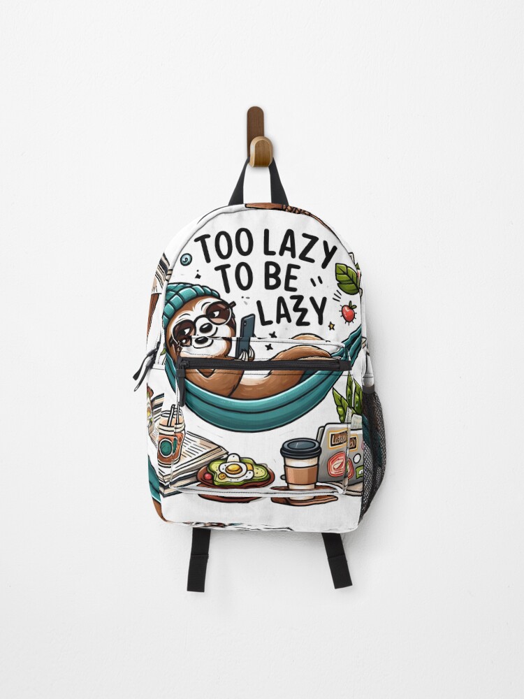 Thumbnail 1 of 3, Backpack, Chillin' Sloth designed and sold by AI-Only.