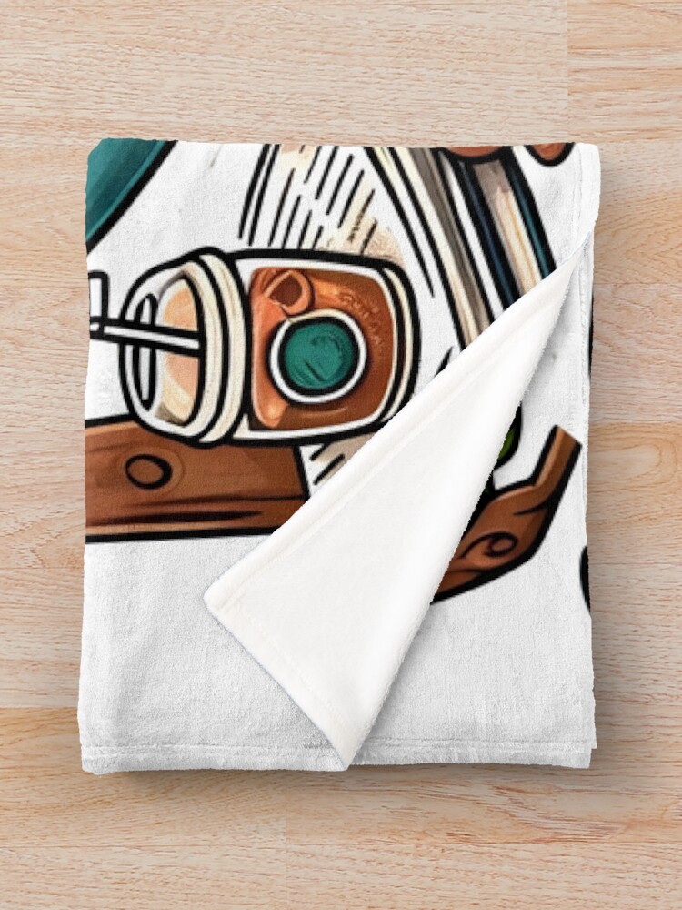Thumbnail 3 of 6, Throw Blanket, Chillin' Sloth designed and sold by AI-Only.