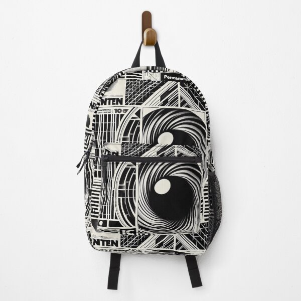 Item preview,  The image is a black and white graphic with a collage of different elements that resemble a movie poster. designed and sold by Nataliya Kretsu.