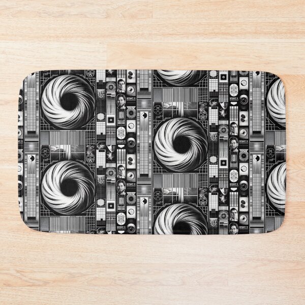 Item preview, The image is a black and white graphic with a collage of different elements that resemble a movie poster designed and sold by Nataliya Kretsu.