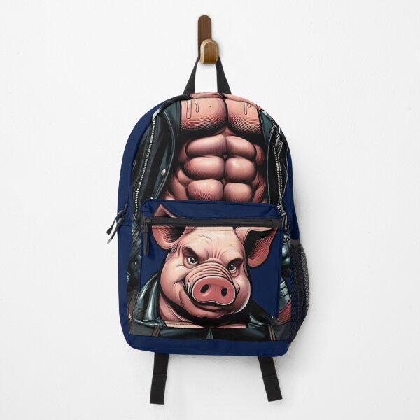 Item preview, Muscular leather pig sweating designed and sold by KilloKalla.