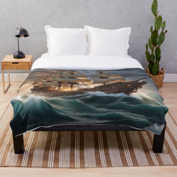 Item preview, Digital - Ship in rough waters designed and sold by The Print Collective.