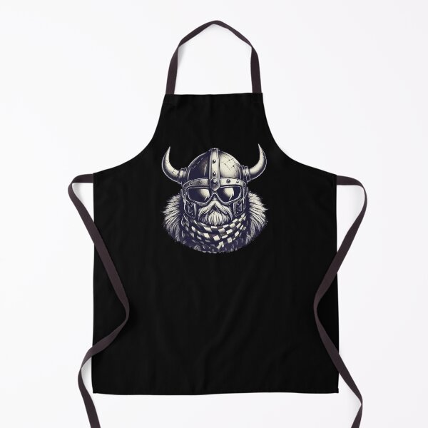 Item preview, Funny Bearded Viking Biker In Cool Helmet designed and sold by TomFrontierArt.