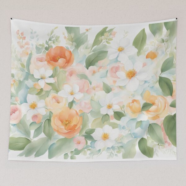 Item preview, Soft palette flower print designed and sold by The Print Collective.