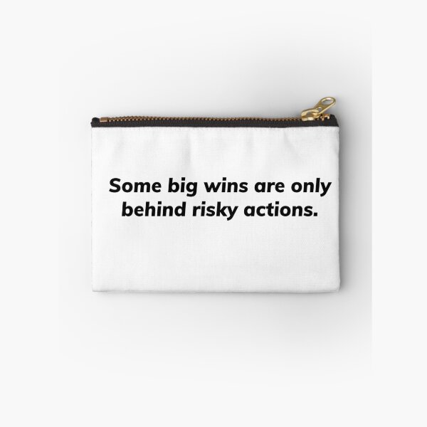 Item preview, Some big wins are only behind risky actions. designed and sold by Growthmind7.