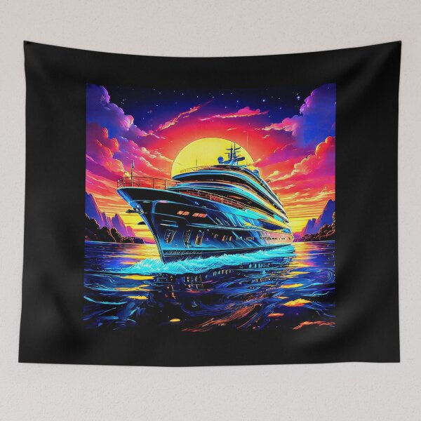 Item preview, Midnight Oceanliner: Voyage Under Moonlit Skies designed and sold by Kingcls.