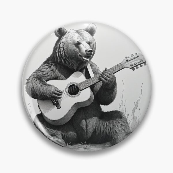 Item preview, Oso tocando la guitarra designed and sold by Burkae.
