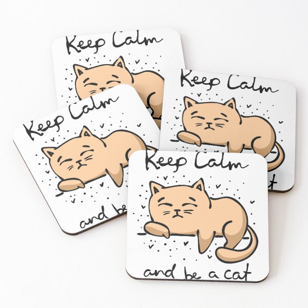 Item preview, Keep Calm and Be a Cat designed and sold by Sticker Vibes.
