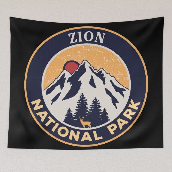 Artikelvorschau, Zion Nationalpark-Vintage entworfen und verkauft von graphic-map.