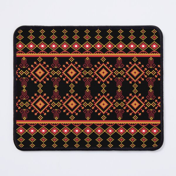 Item preview, Pattern pixel art seamless ethnic geometric design for fabric designed and sold by Nonnipa.