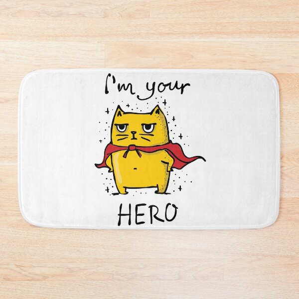 Item preview, Superhero Cat: I'm Your Hero!  pen_spark designed and sold by Sticker Vibes.