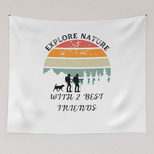 Item preview, explore nature two women and their dog designed and sold by IFarty.