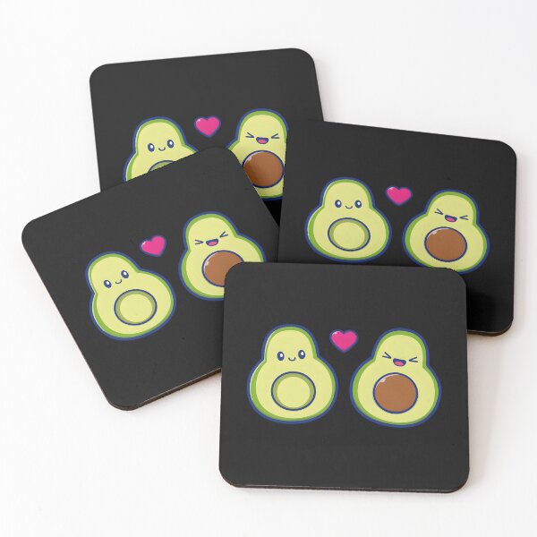 Item preview, Cute Couple Avocado Cartoon designed and sold by EmGai TocXanh.