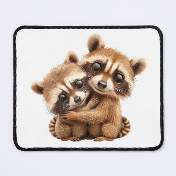 Item preview, Two Cute Raccoons Hugging designed and sold by ML-Media.