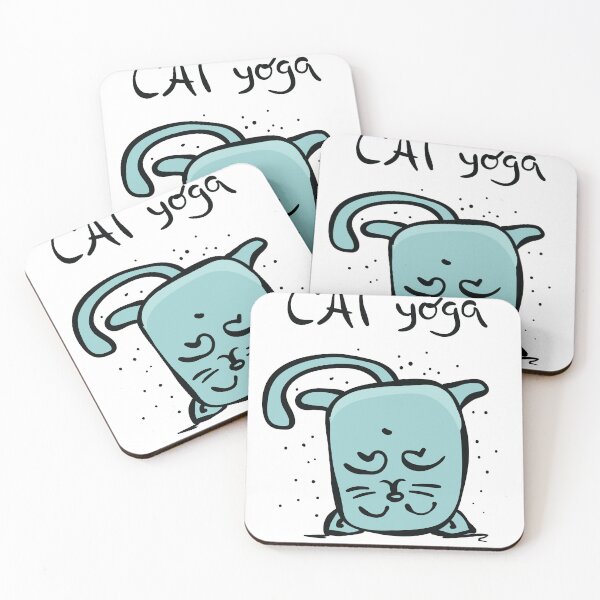 Item preview, Cat Yoga designed and sold by Sticker Vibes.