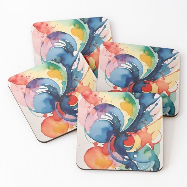 Item preview, abstract background, watercolor streaks designed and sold by DonnaBlankaArt.