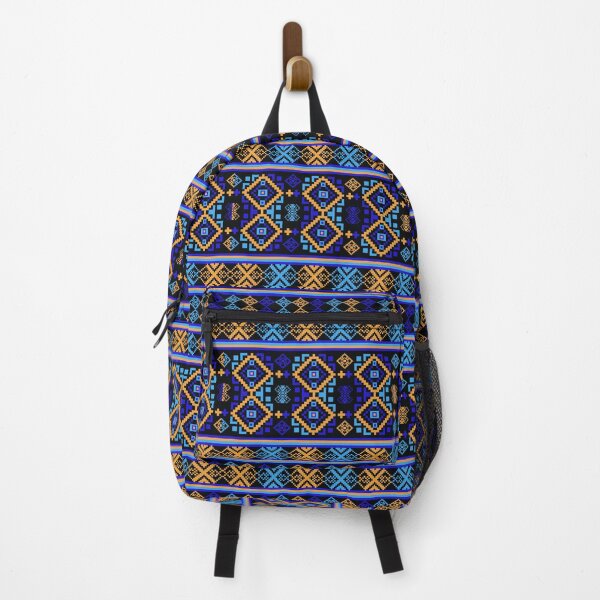 Item preview, Pattern pixel art seamless ethnic geometric design for fabric designed and sold by Nonnipa.