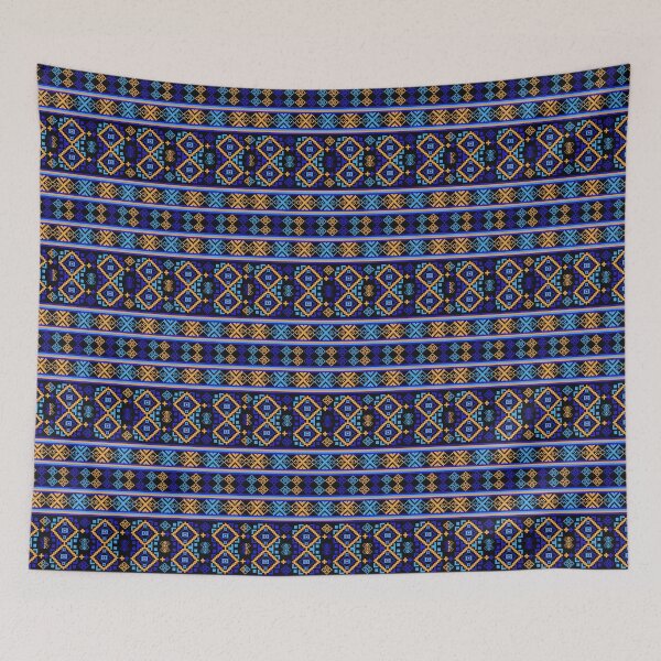 Item preview, Pattern pixel art seamless ethnic geometric design for fabric designed and sold by Nonnipa.