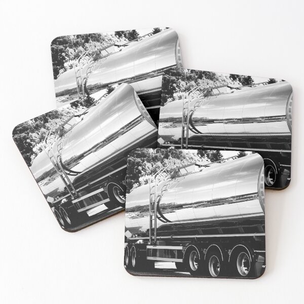 Item preview, Tanker Truck in Black and White designed and sold by Taina Sohlman.