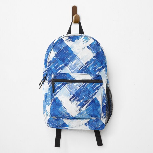 Item preview, Abstract Blue Brushstroke Pattern on White, seamless. designed and sold by ImagineCorner.