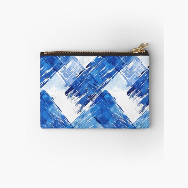 Item preview, Abstract Blue Brushstroke Pattern on White, seamless. designed and sold by ImagineCorner.
