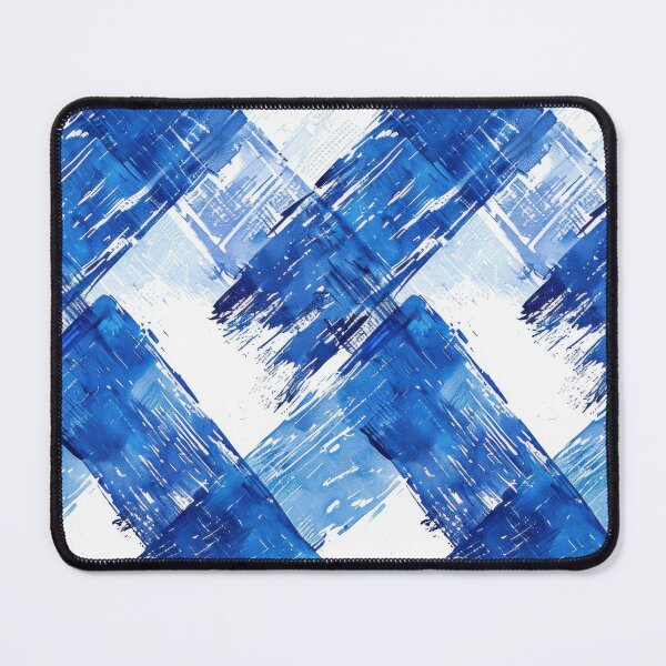 Item preview, Abstract Blue Brushstroke Pattern on White, seamless. designed and sold by ImagineCorner.